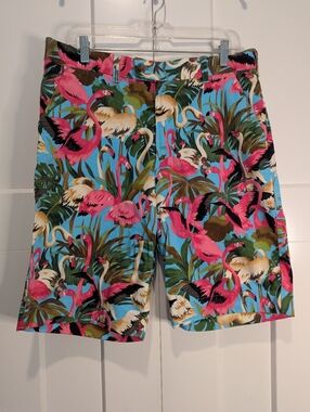 Loudmouth Flamingo Golf Shorts Size 34